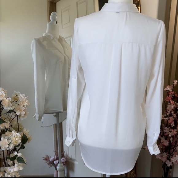 Foreign Exchange Women Blouse White Size: Small - Picture 4 of 7